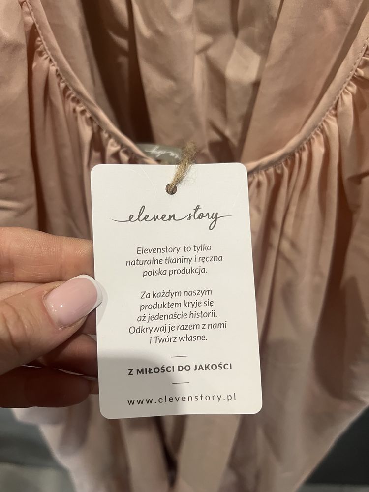 Sukienka letnia eleven store pudrowy róż