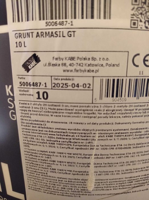 Grunt ARMASIL kabe 10l