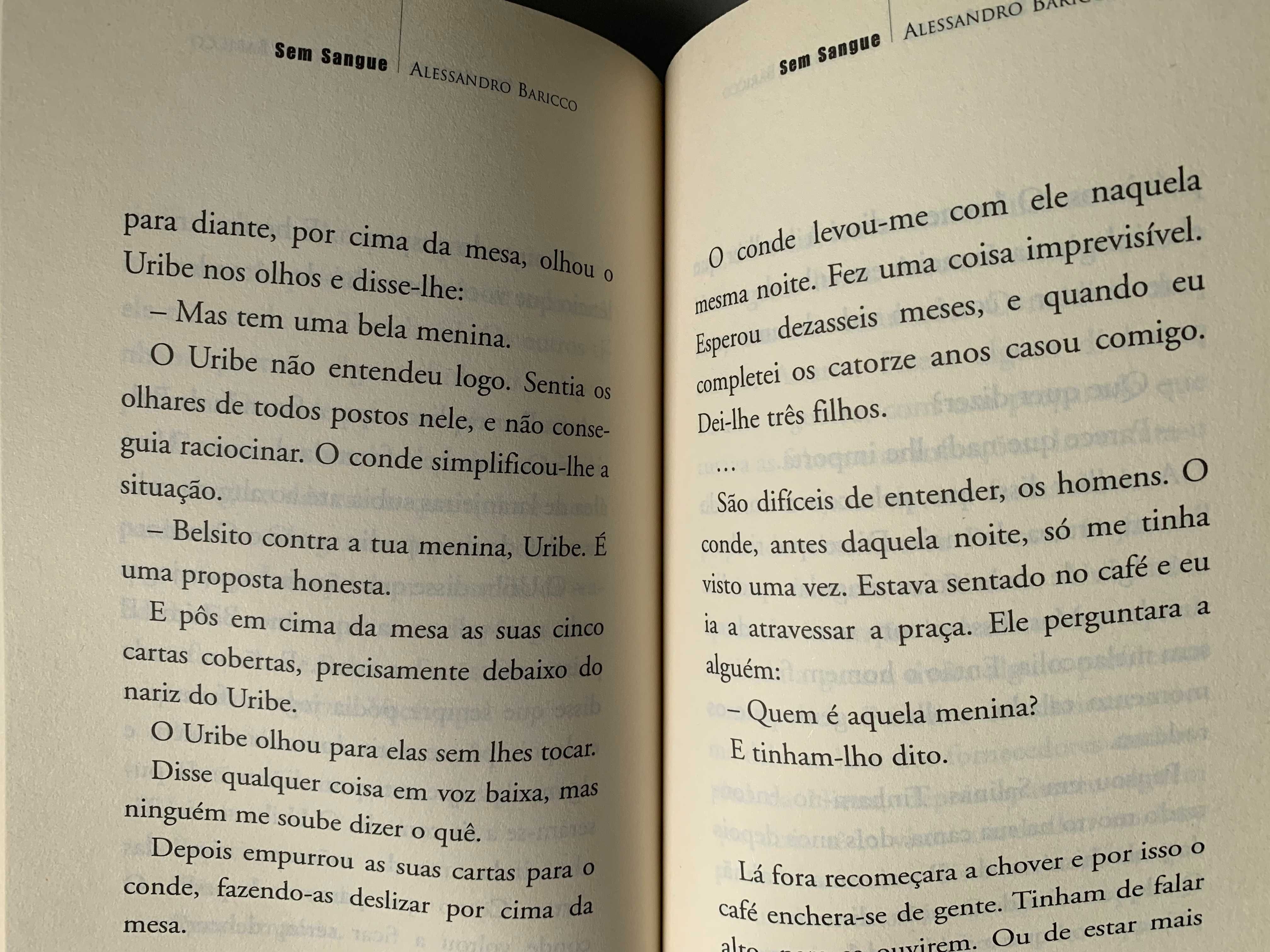 Sem Sangue, de Alessandro Baricco