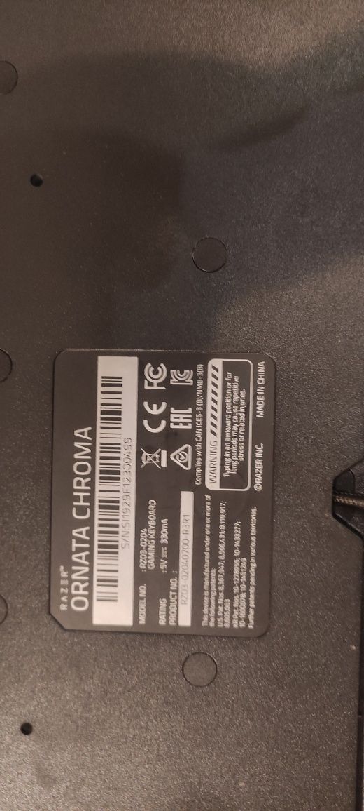Клавиатура Razer Ornata Chroma