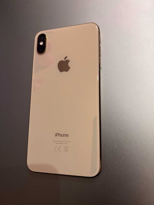 iPhone XS Max  Złoty  Szkło od nowości + Etui Spigen