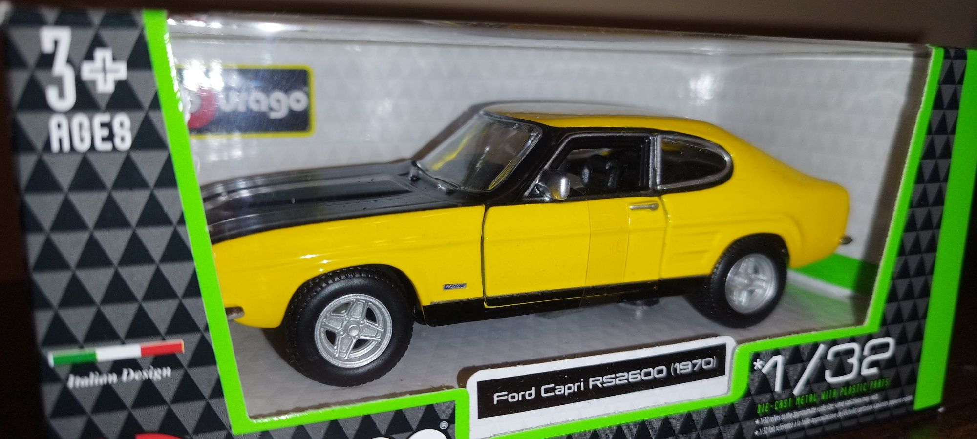 Bburago Ford Capri RS2600 z 1970r, skala 1:32 Burago.