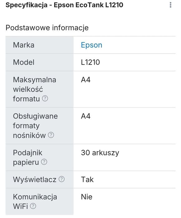 Urządzenie wielofunkcyjne Epson EcoTank L1210