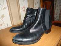 Мужские кожаные, демисезонные сапожки, ботинки GEOX, размер 41(27)