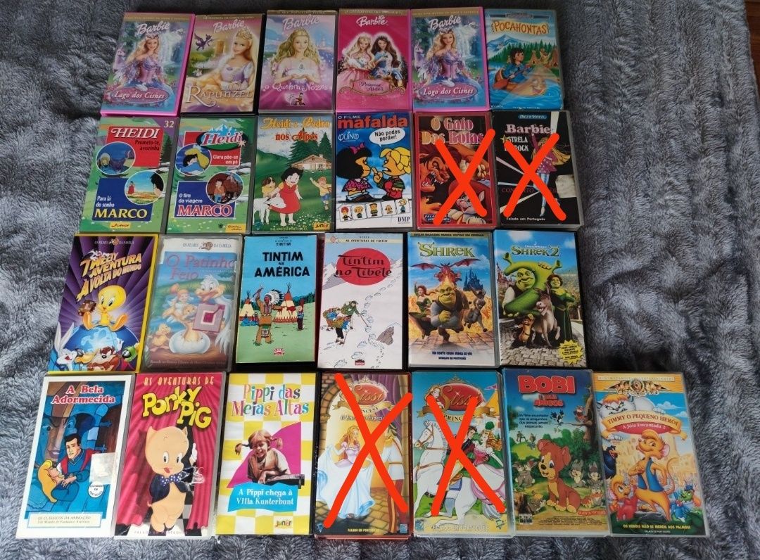 Cassetes Video VHS Originais Vintage Disney Lusomundo etc