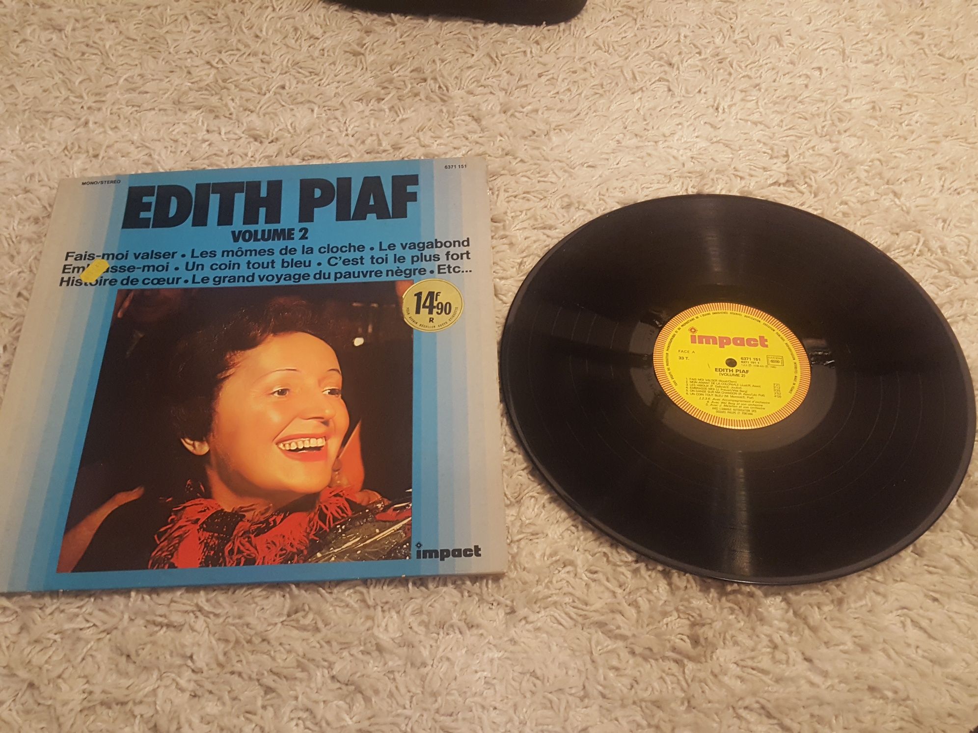 Vinil Edith Piaf álbum  Impact