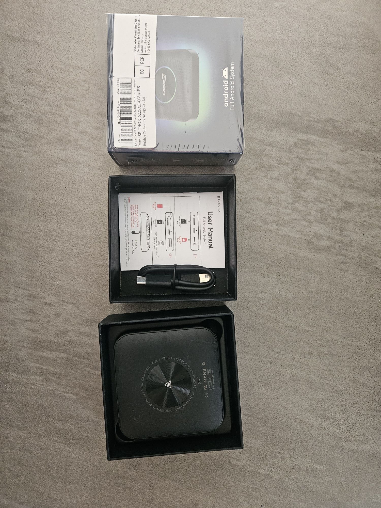 Carlinkit BOX tbox ambient carplay androidauto applecar 8g RAM 128 ai