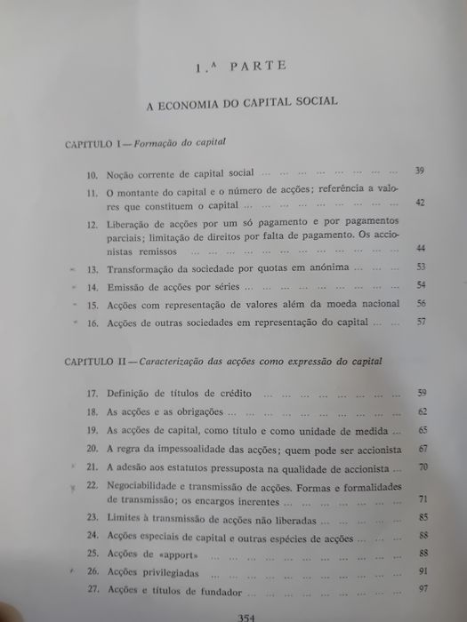 O Capital das Sociedades Anonimas  1961