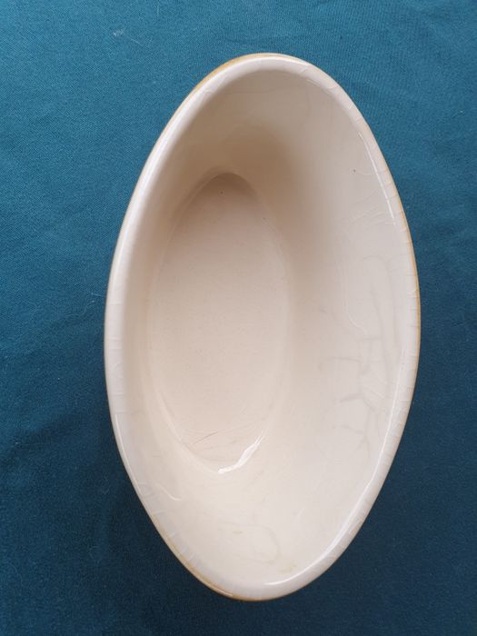 Ceramiczne,owalne naczynie