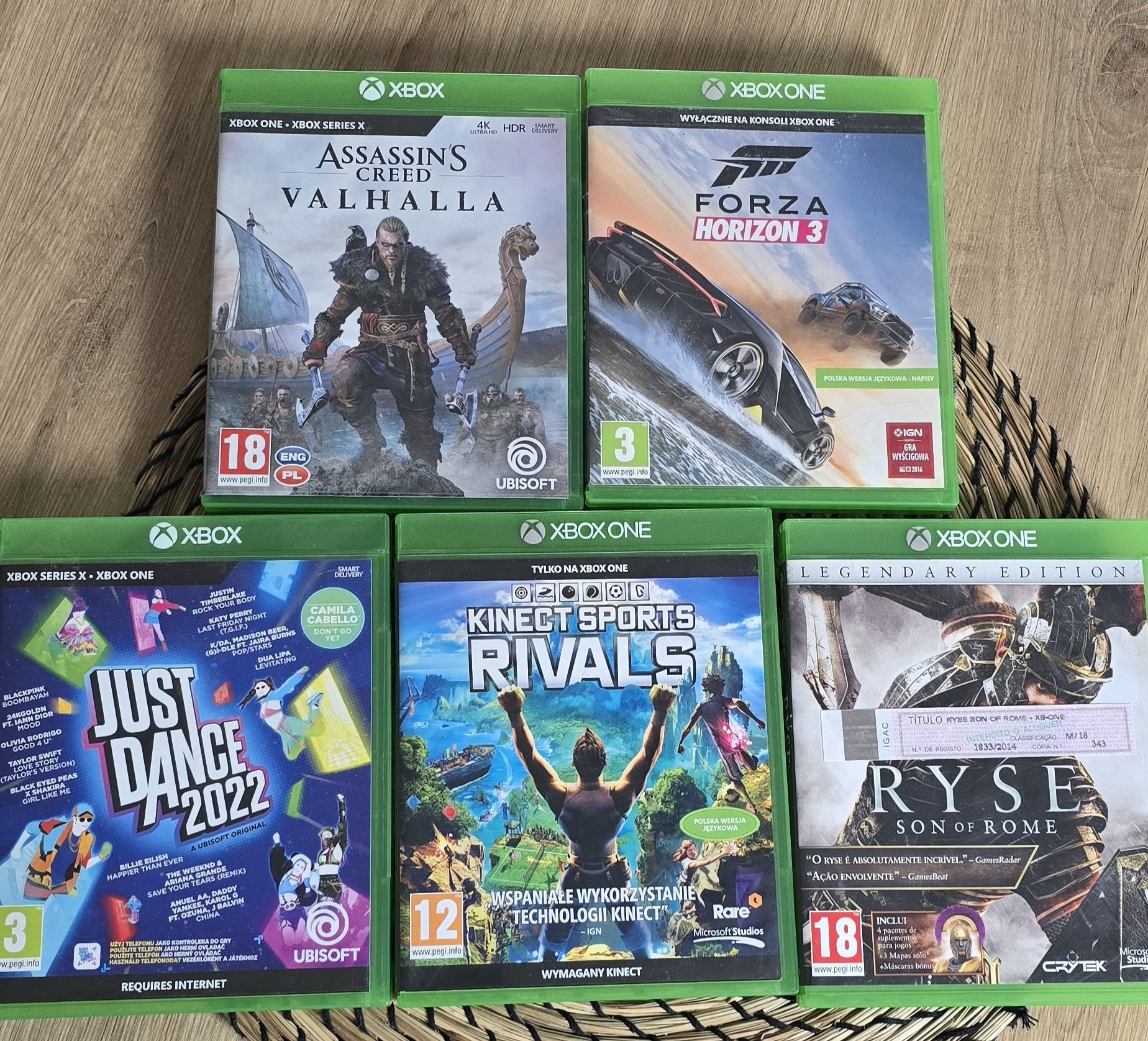 Xbox One Kinect + 2 pady + adapter i gry