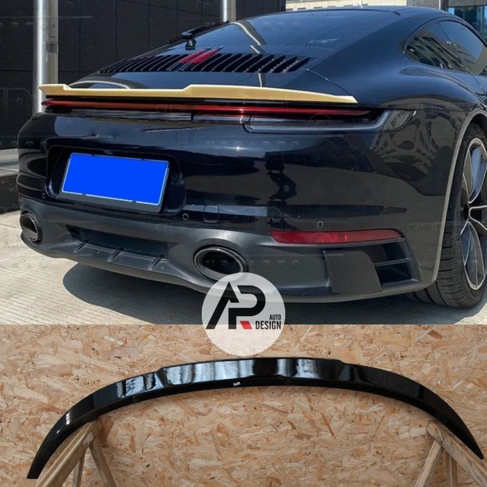 Porsche 911 992 Carrera Aileron Spoiler mala preto brilhante