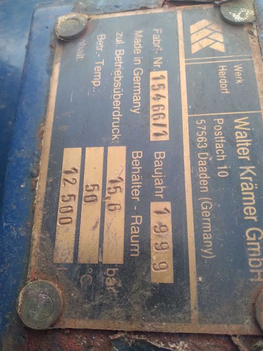 Zbiornik ciśnieniowy Hydrofor Bufor 12500 L 12 500 L 12.5 Tys l 12.5m3
