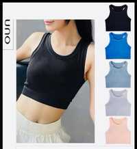 Crop top miekki biustonosz