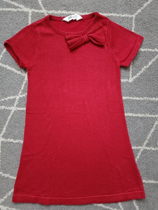 Sukienka H&M r 110/116 święta świąteczna sesja zdjęciowa mikołajki