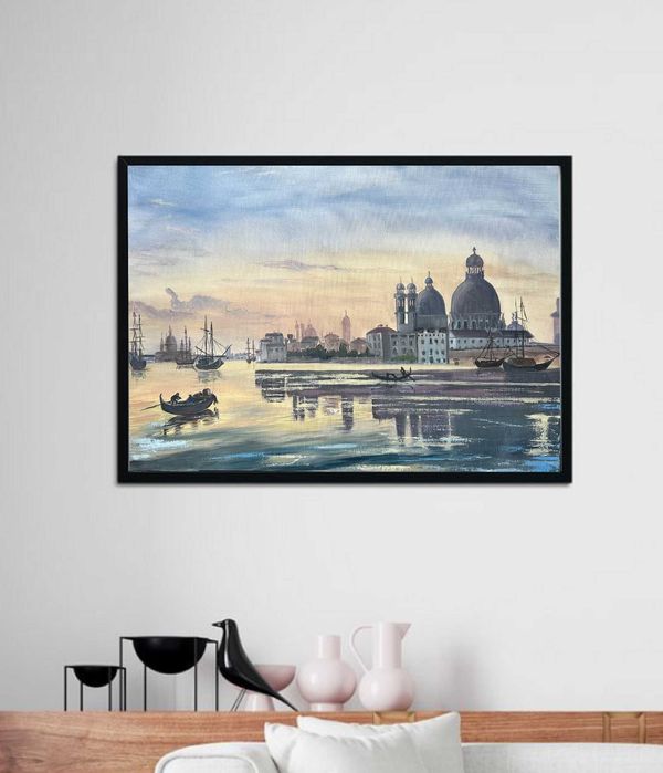 Картина на замовлення Венеція Міський пейзаж 45/65 Полотно .Олія