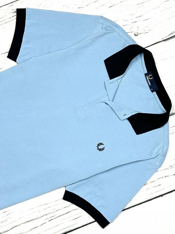 Fred Perry Koszulka Polo Męska Slim Fit Logowana na Piersi r. M