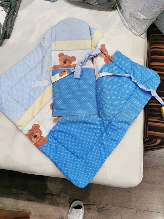 Rożek becik usztywniany kokosem - bawełna