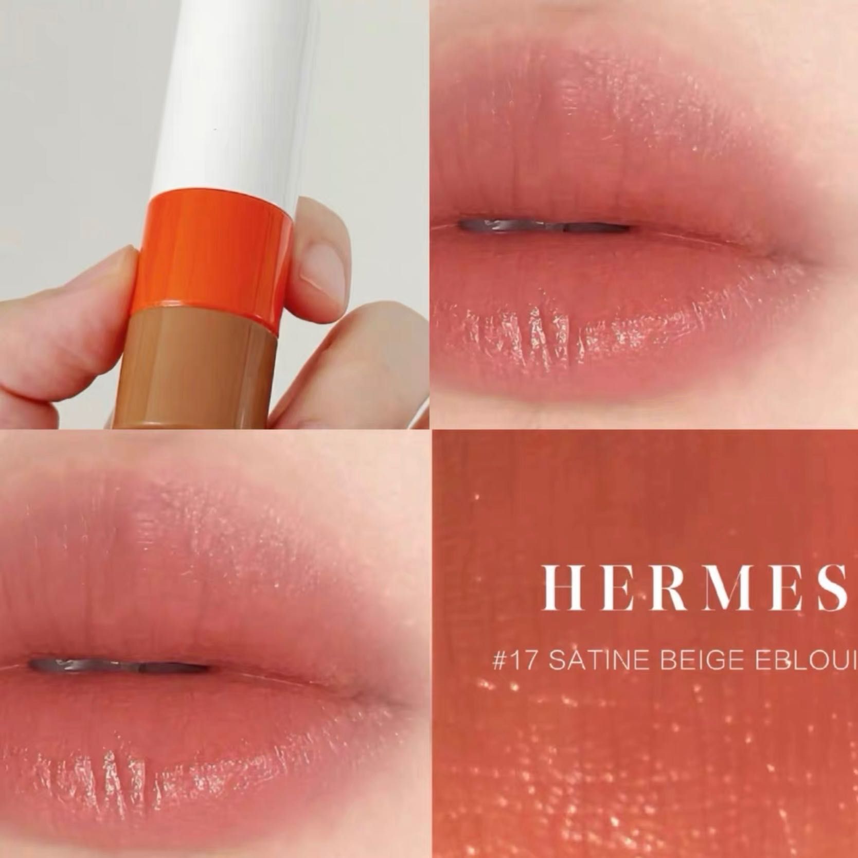 Нова зволожуюча помада Hermes rouge satin бальзам оригінал в коробці