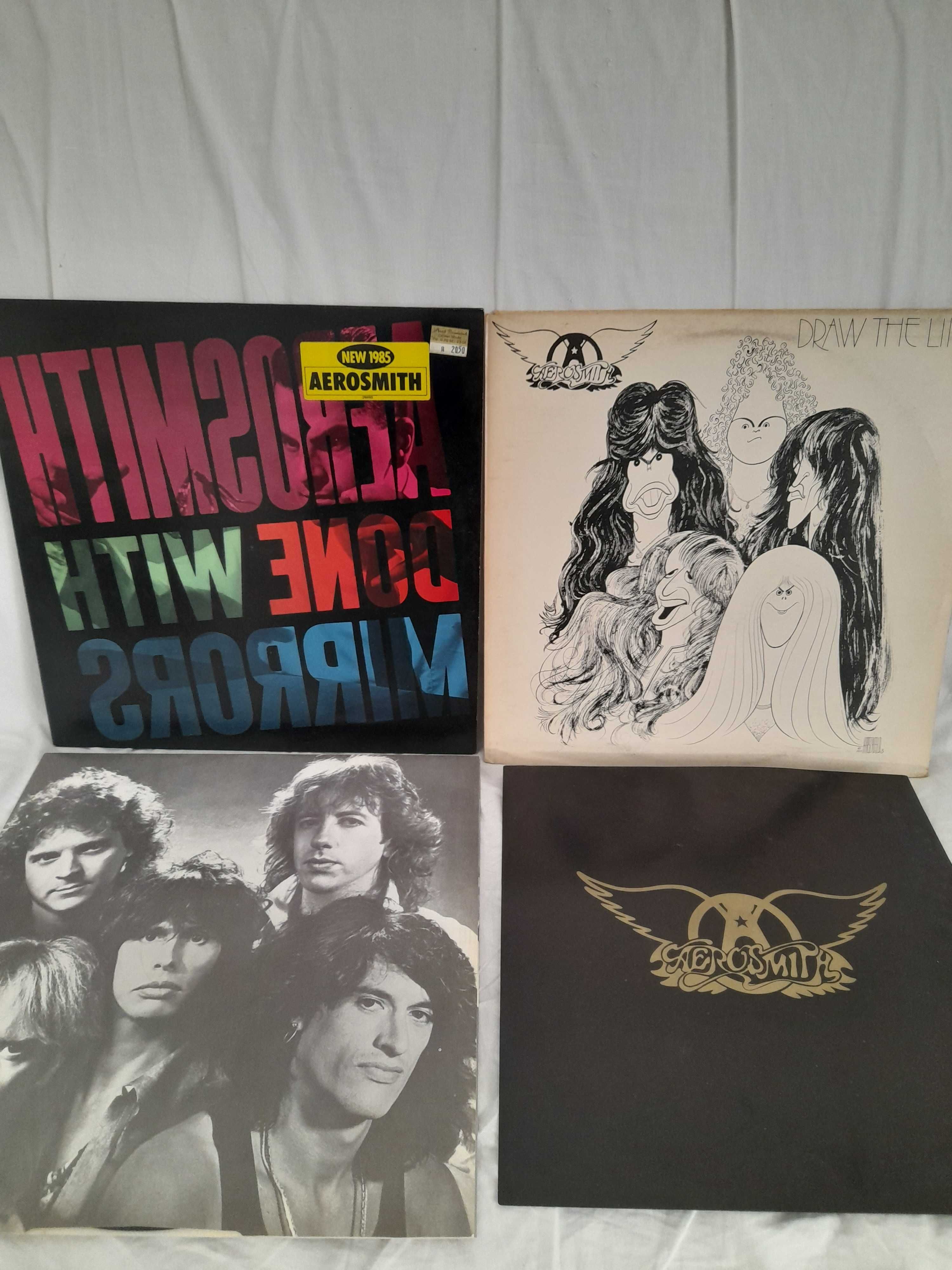Lote 2 LPs Aerosmith Done With Mirrors Draw The Line