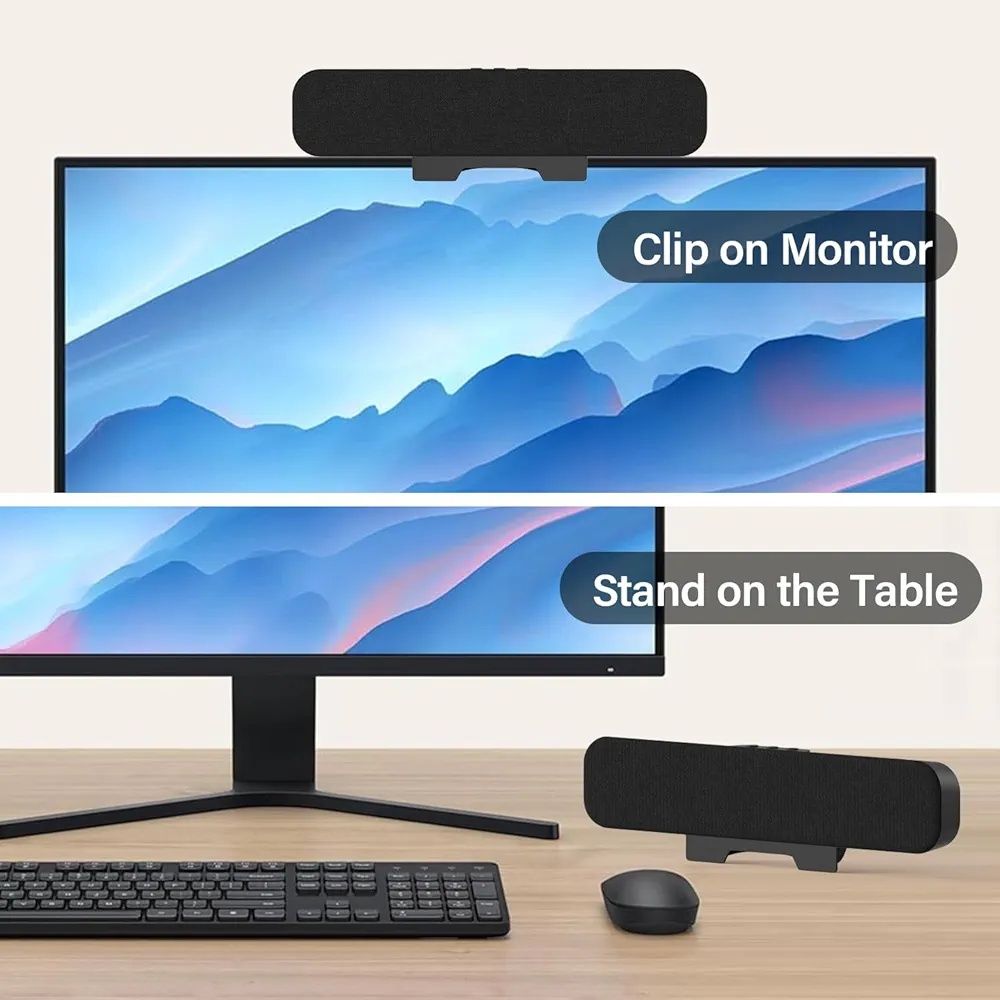 soundbar, mały głośnik do komputera PC, laptopa