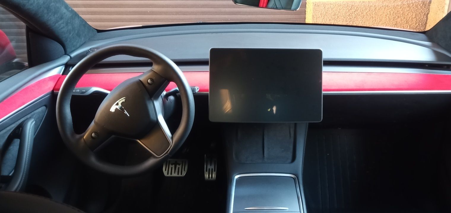Tesla Y/3 Матовое и HD защитное каленое стекло