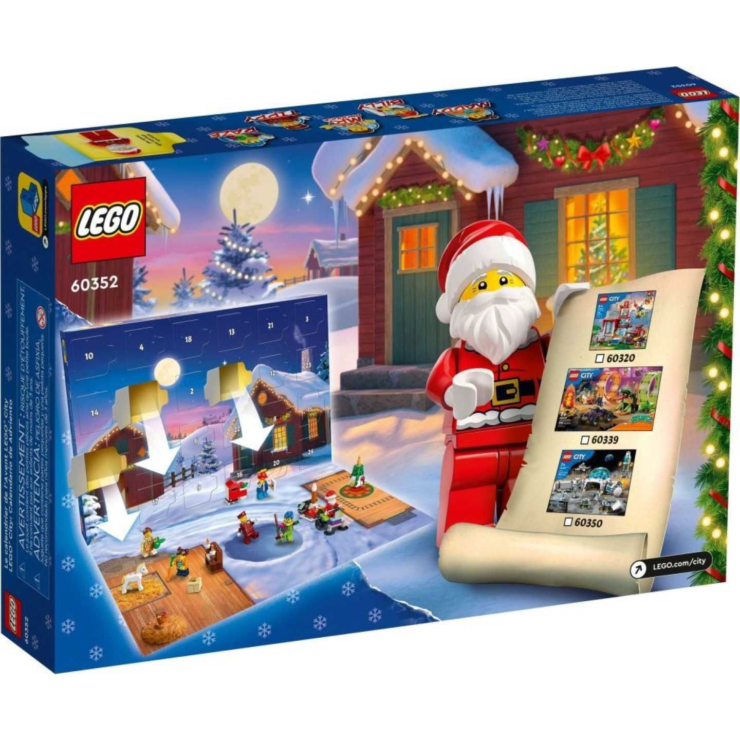 Lego City 60352 Рождественский календарь 2023. В наличии