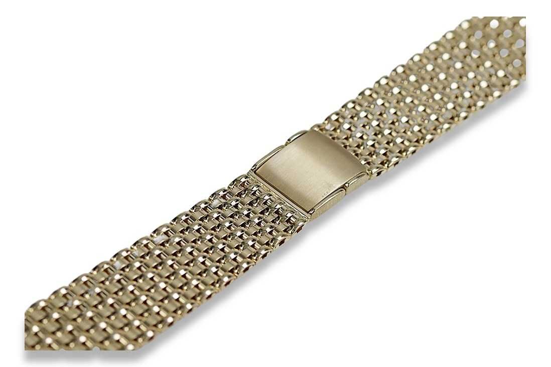 Złota bransoleta 14k 585 do zegarka męskiego mwb013y Ł