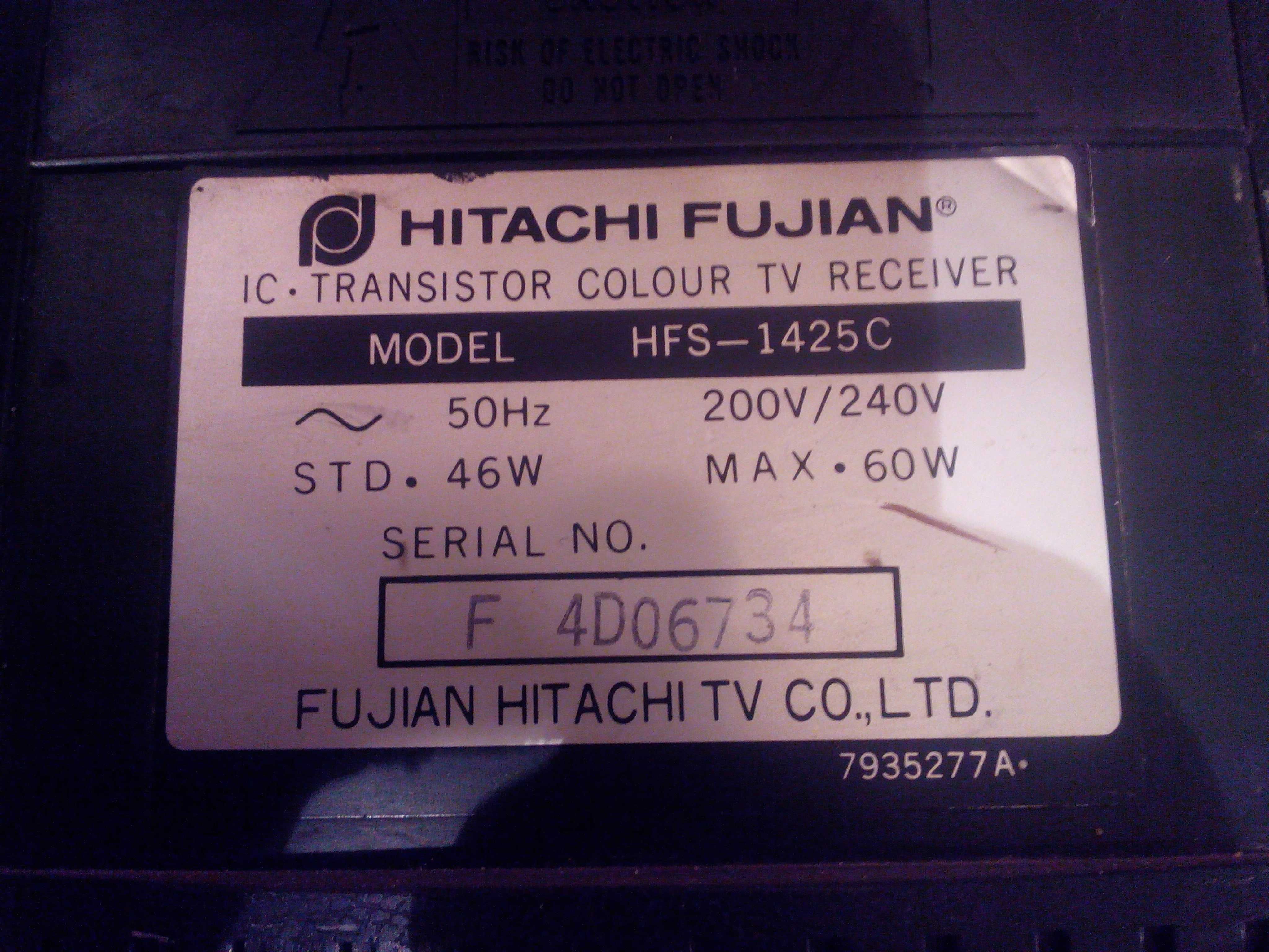 Телевизор Hitachi-Fujian