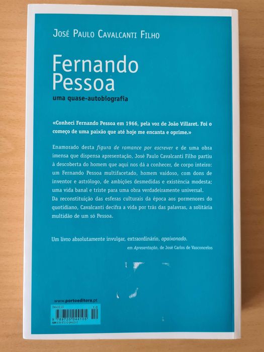 "Fernando Pessoa: uma Quase-Autobiografia" de J. Cavalcanti Filho