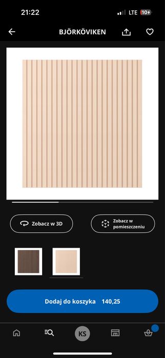 Drzwi fronty Ikea Björköviken Różowe 3 szt.