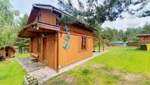 DOMEK drewniany Sauna&balia Mazury-WAKACJE