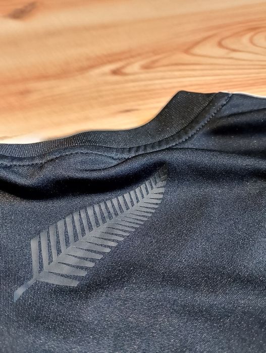 Czarna Koszulka Sportowa Rugby Adidas All Blacks Nowa Zelandia 2013