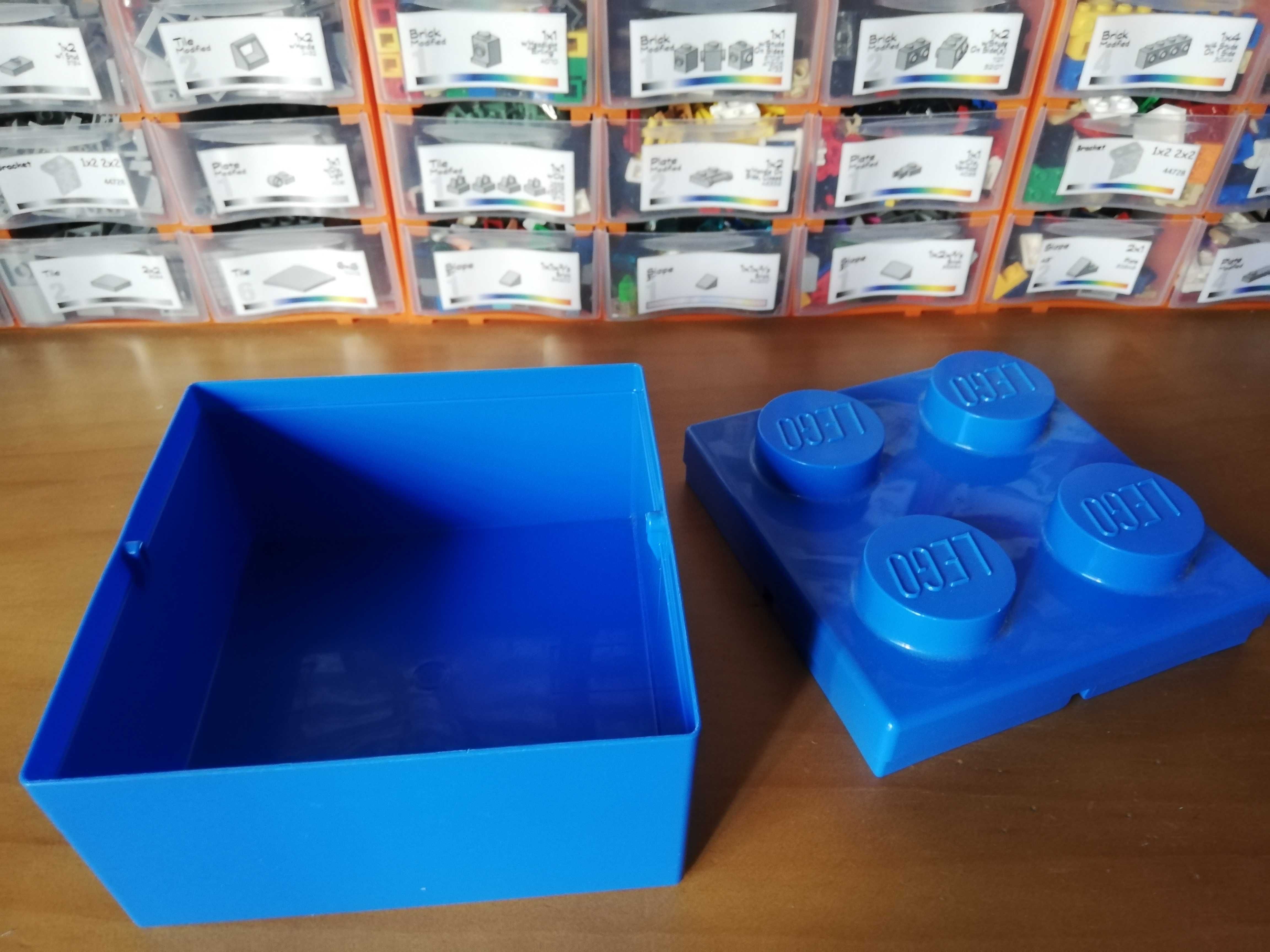 Lego caixa/Lancheira - cor azul