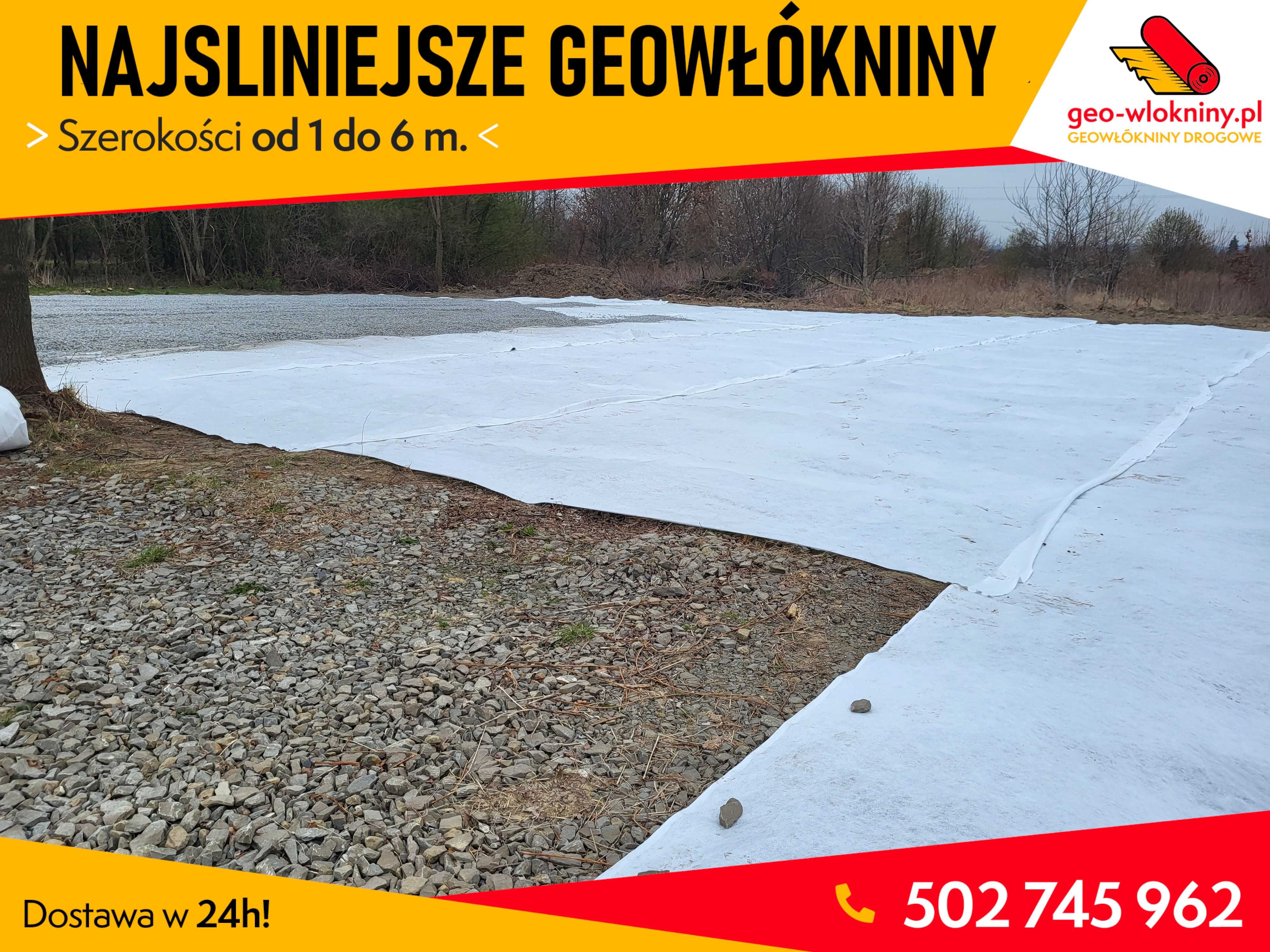 Geowłóknina Geowłókniny PP Polipropylen do 6m 200 400
