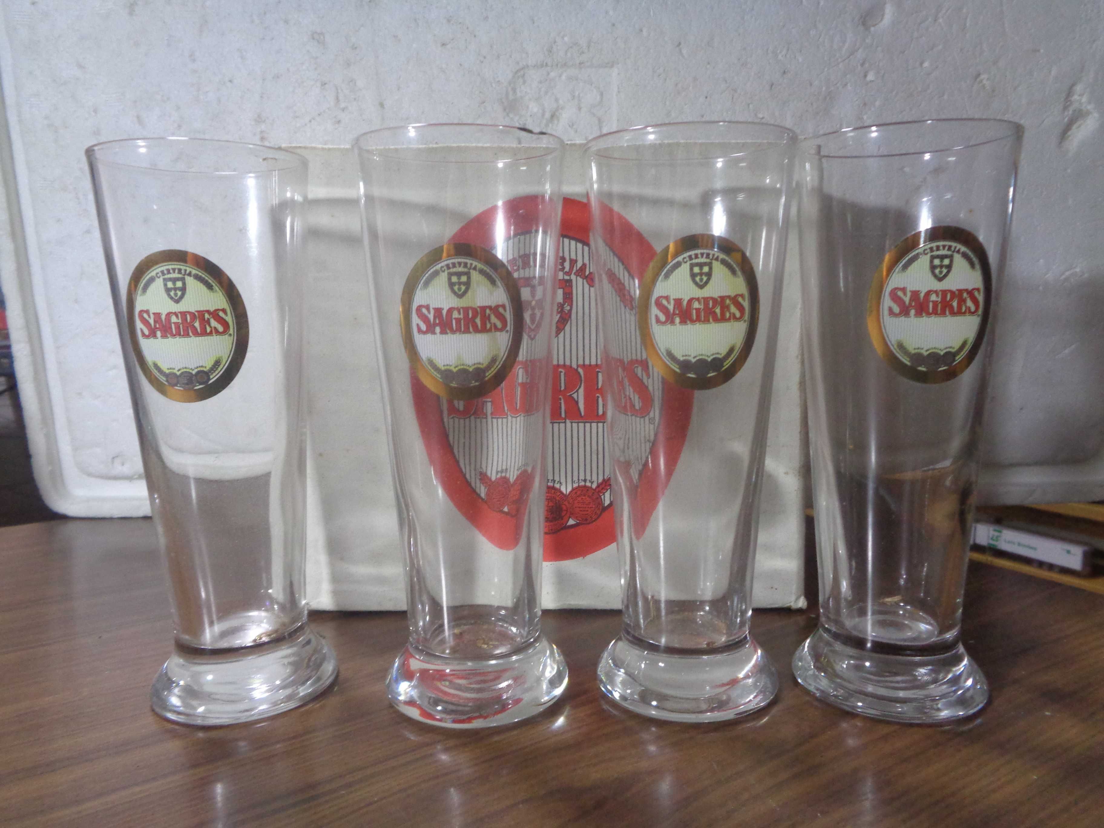 SAGRES 4 copos principe 20 cl Crisal 97