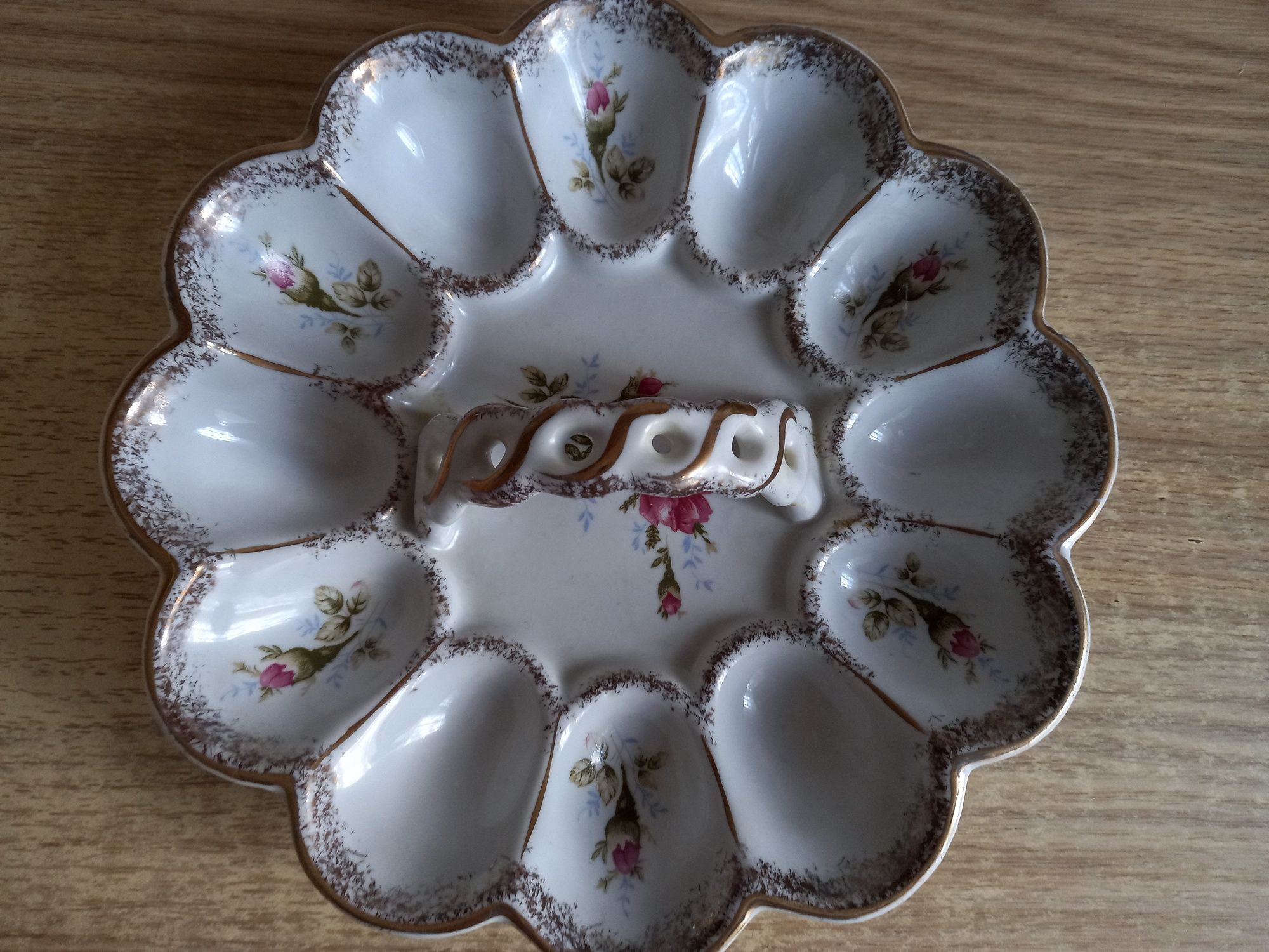 Talerz na jajka porcelana Chodzież