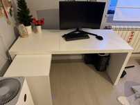 Biurko MALM Ikea 151x65cm stan idealny