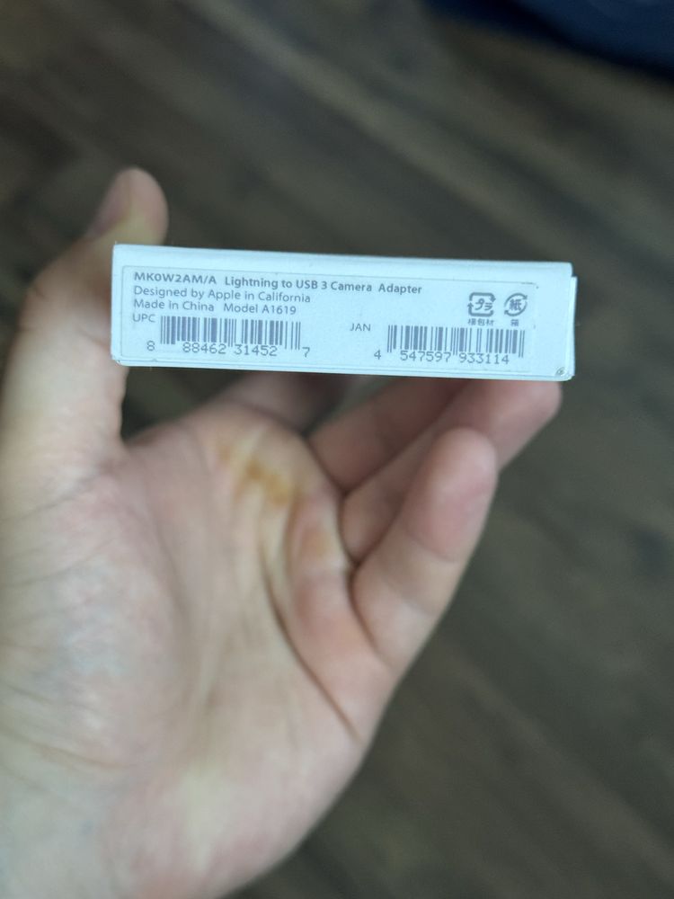 Адаптер Apple Lightning to USB 3 Camera Adapter (MK0W2)
