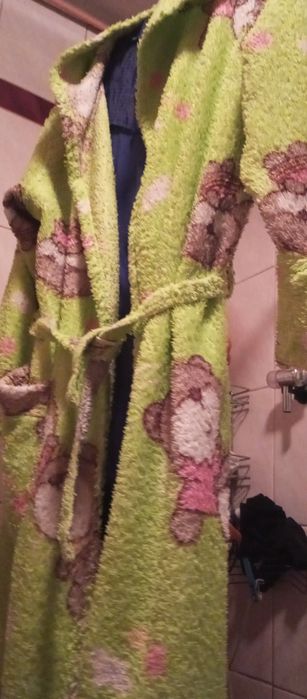 Kąpielowy Szlafrok płaszczyk z kapturem