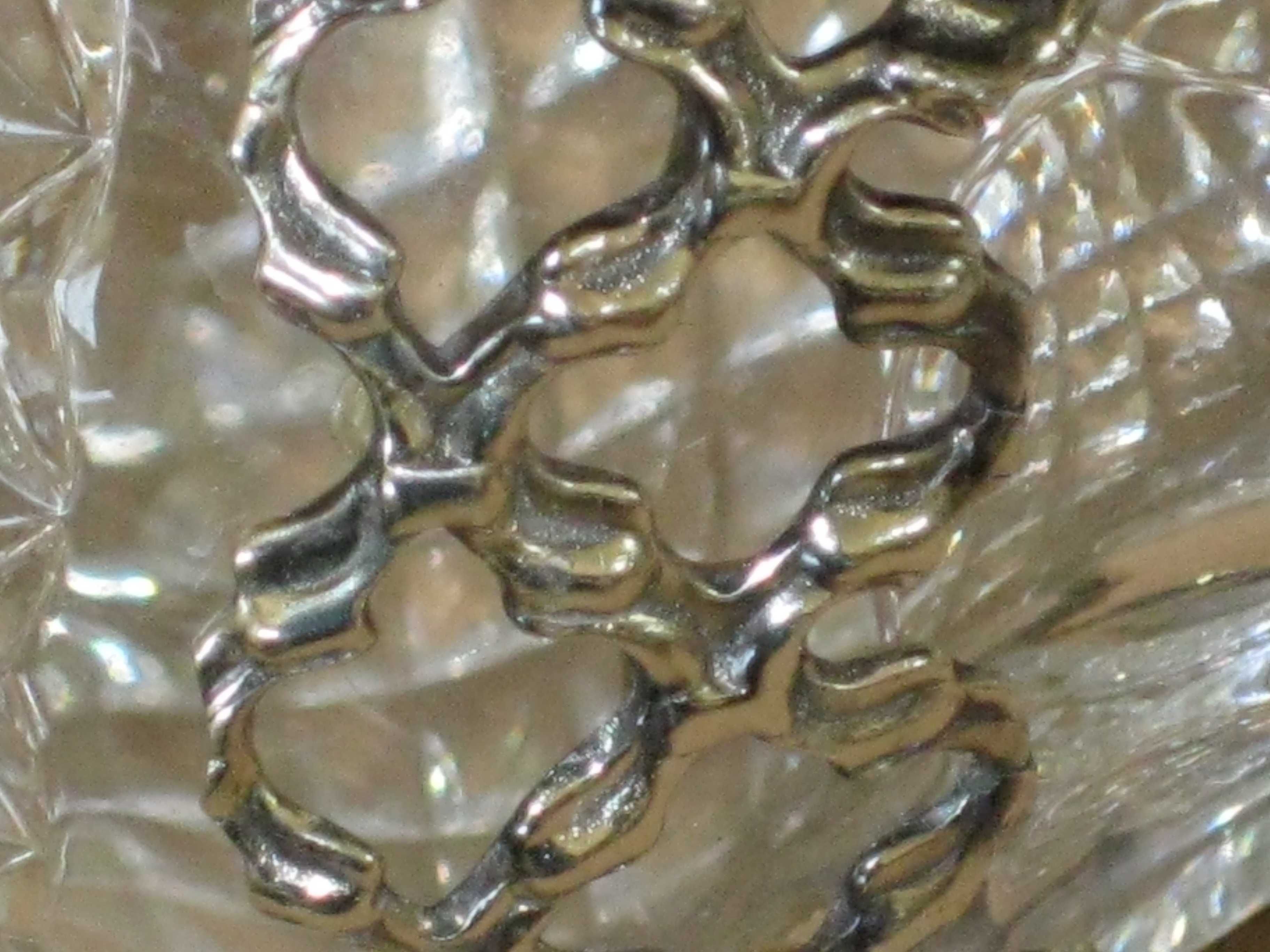 Frasco Cristal ATLANTIS C/Prata Maciça de Lei 925``mil.