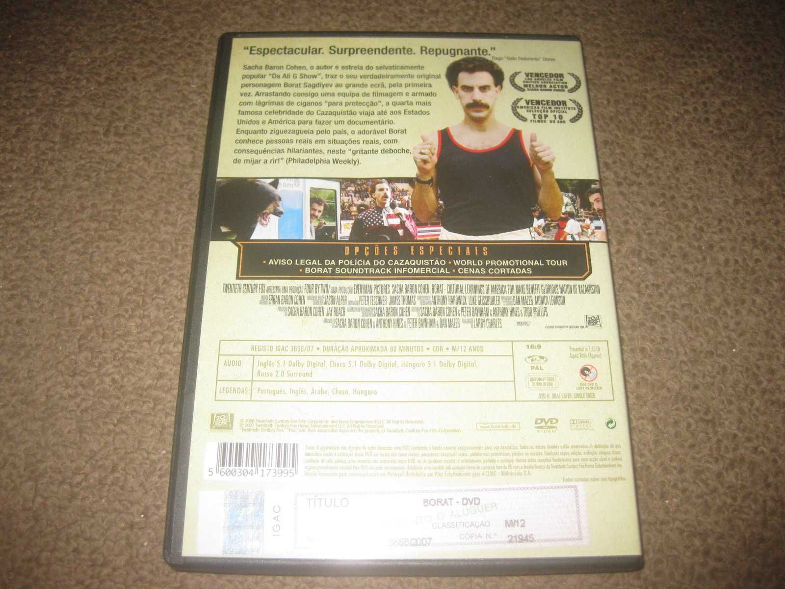 DVD "Borat" com Sacha Baron Cohen