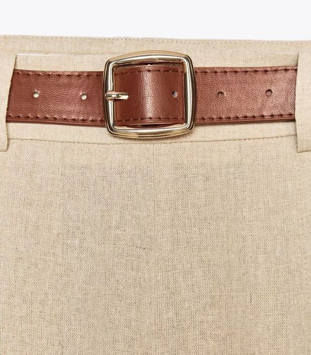 Шорти бермуди Zara льон M 38 40 L