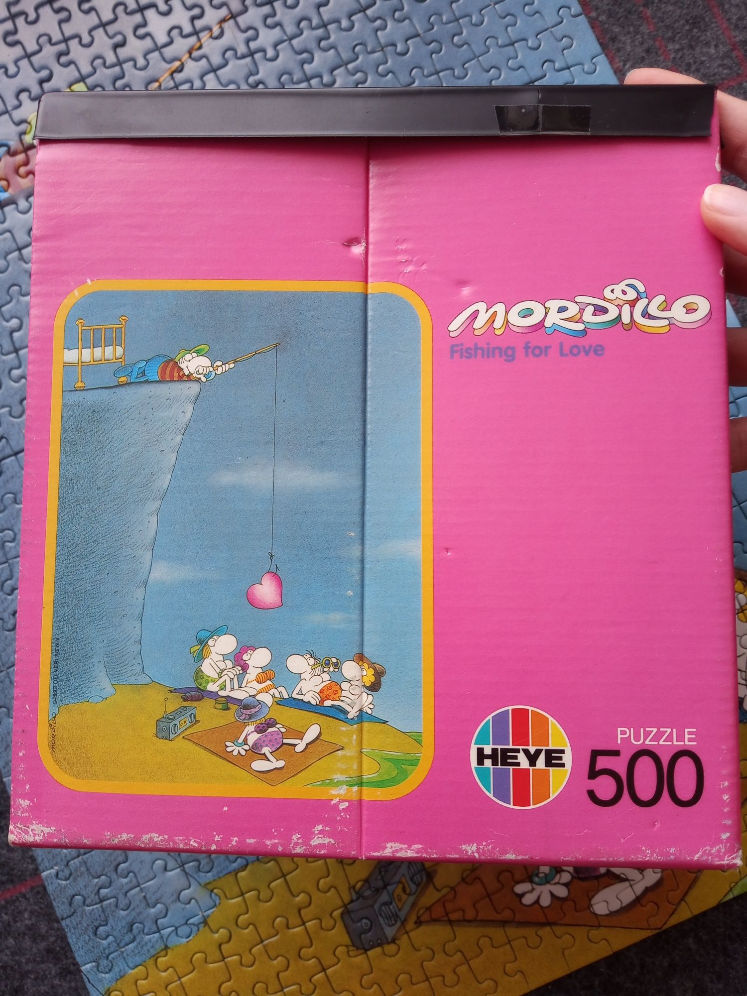 Puzzle Heye Mordillo plaża 500 fishing for love