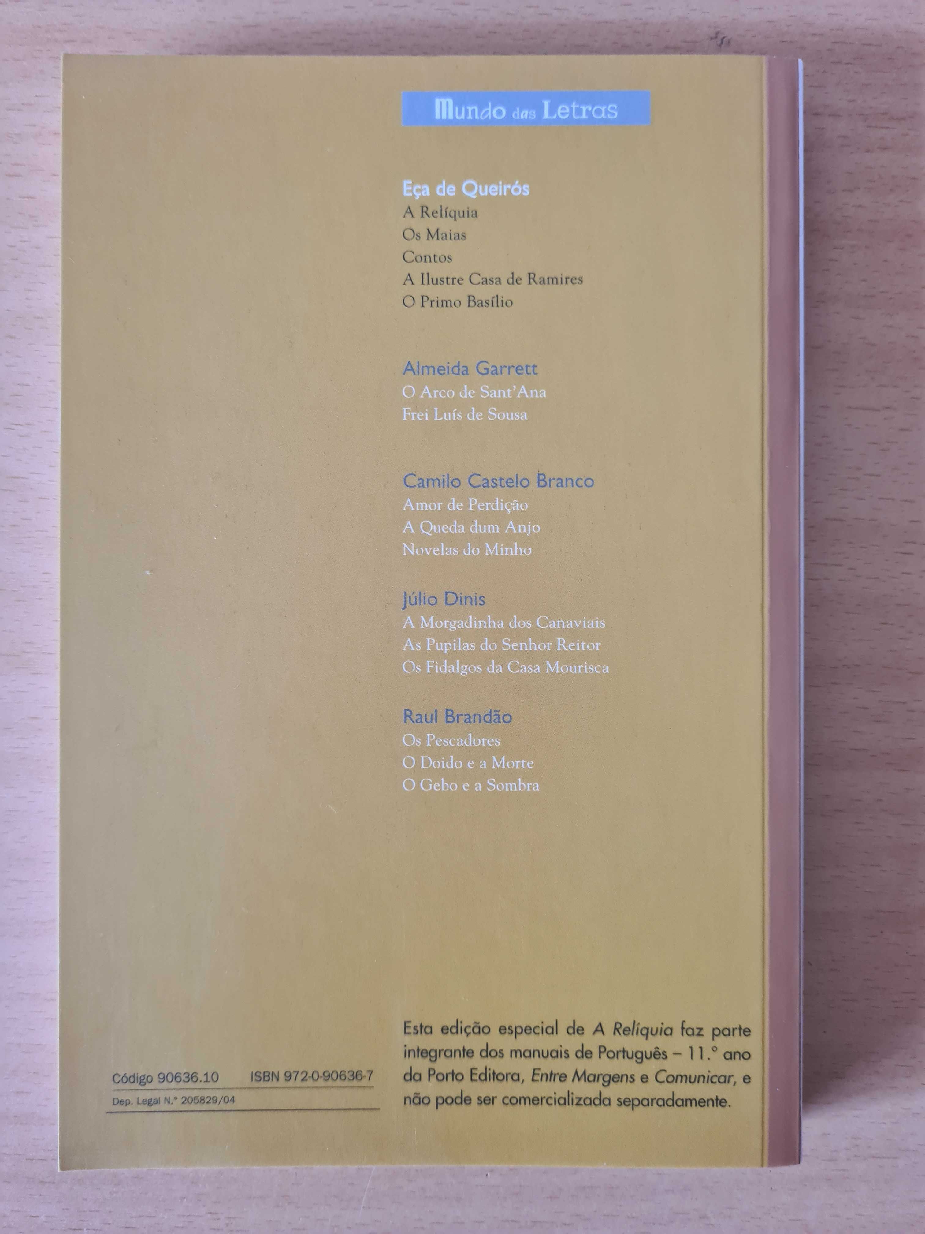 Livro "A Relíquia" de Eça de Queirós