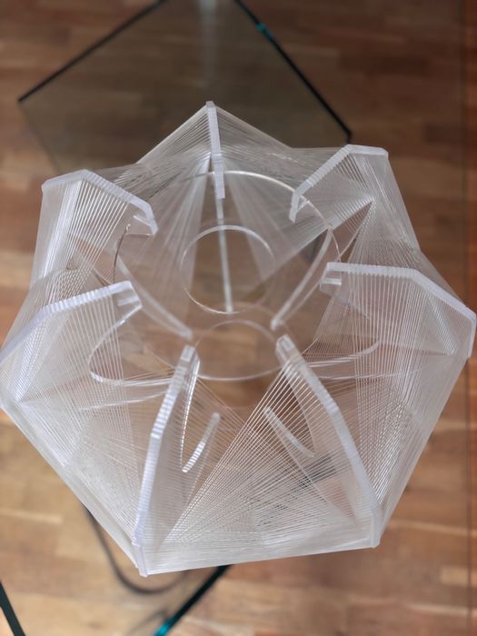 Sompex lampa sufitowa plexi space age vintage