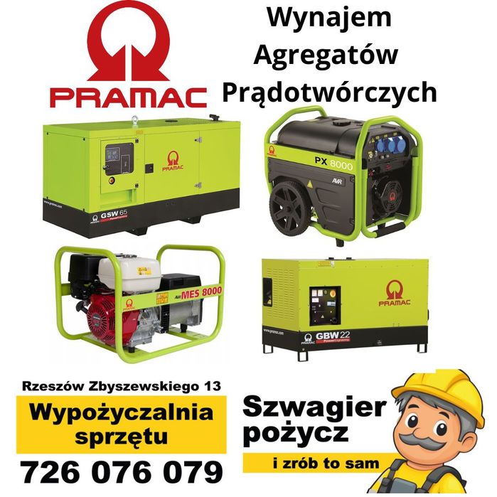 Wynajem agregat prądotwórczy