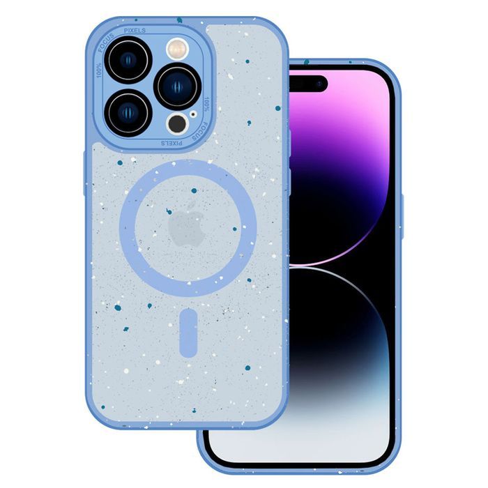 Tel Protect Magnetic Splash Frosted Case Do Iphone 15 Jasnoniebieski