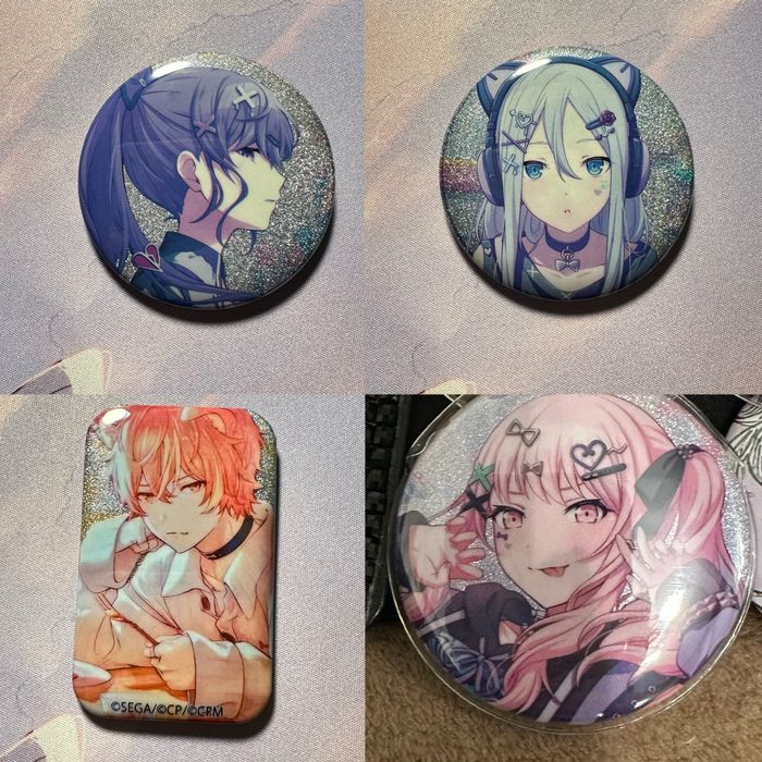 мерч значки проджект секай project sekai мафую акіто канаде мізукі