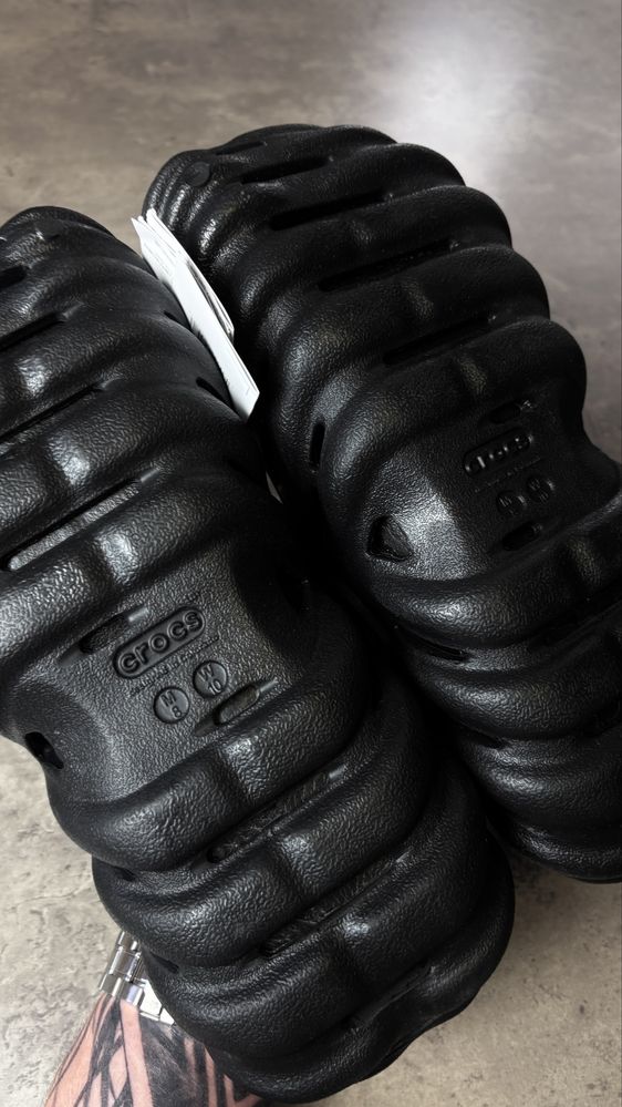 CRОCS . ECHO CLOG черные мужские чорні крокси оригінал жіночі чоловічі
