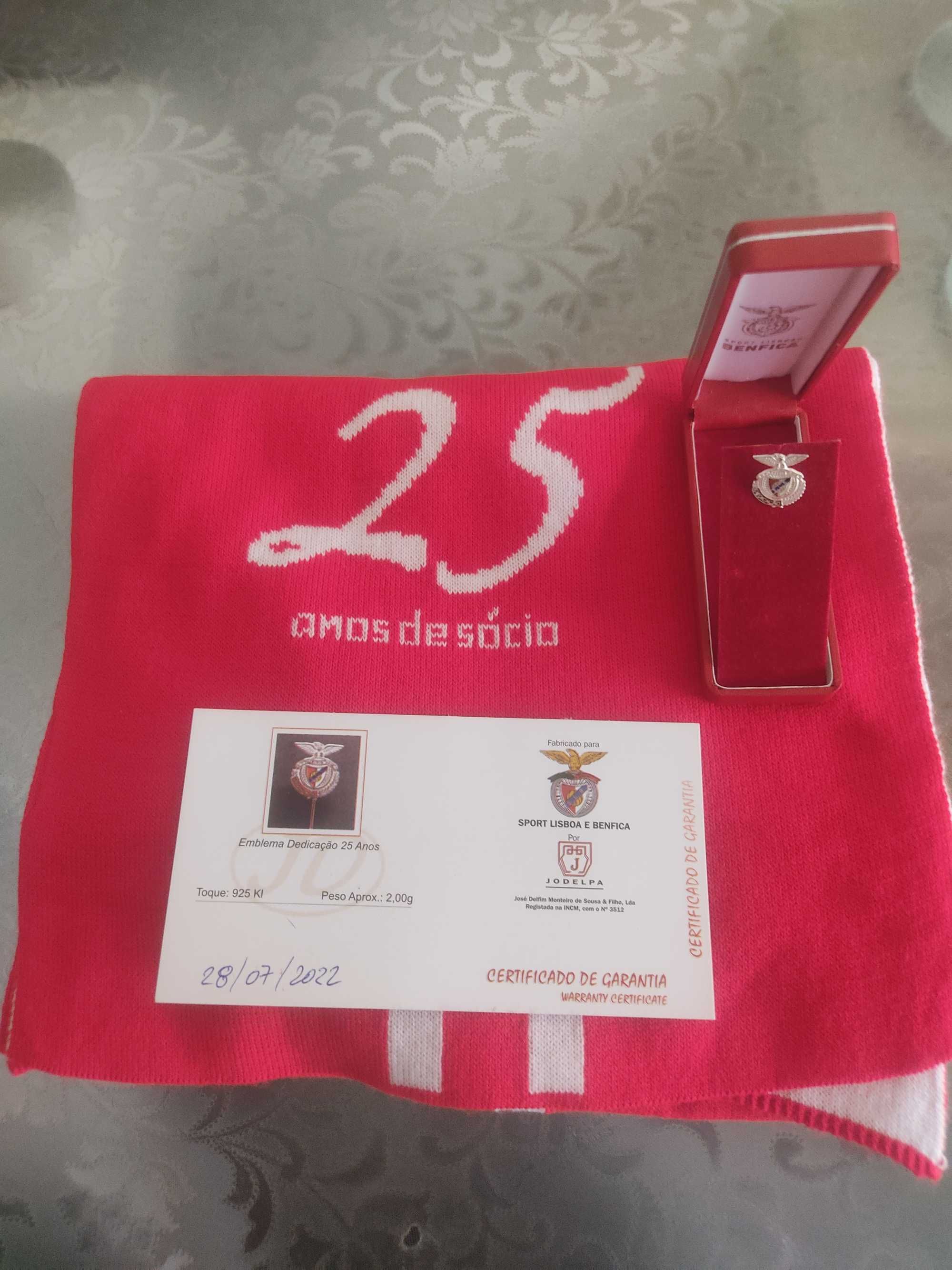 Pin Benfica - 25 anos de sócio